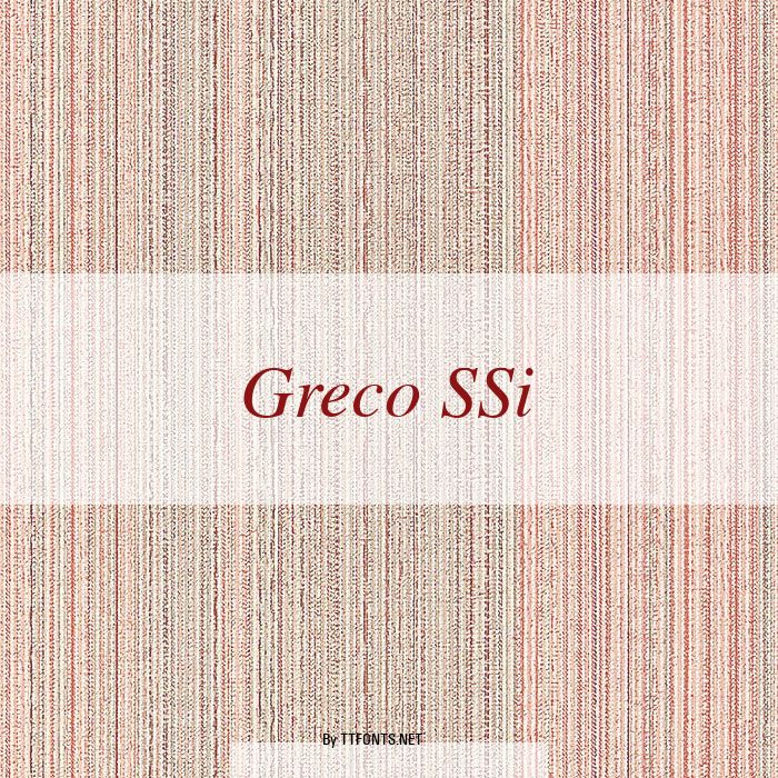 Greco SSi example